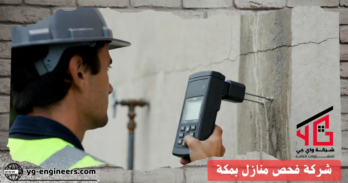 فحص الرطوبة بجدار منزل