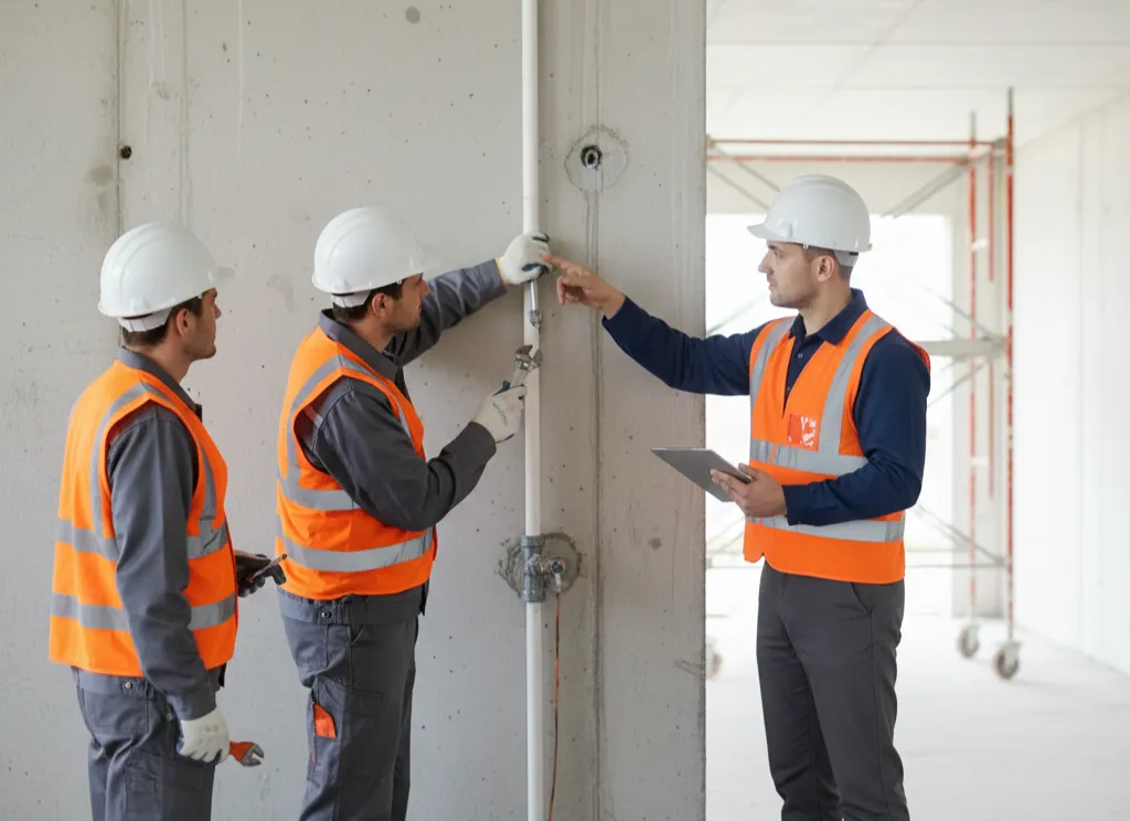 فحص شبكة السباكة