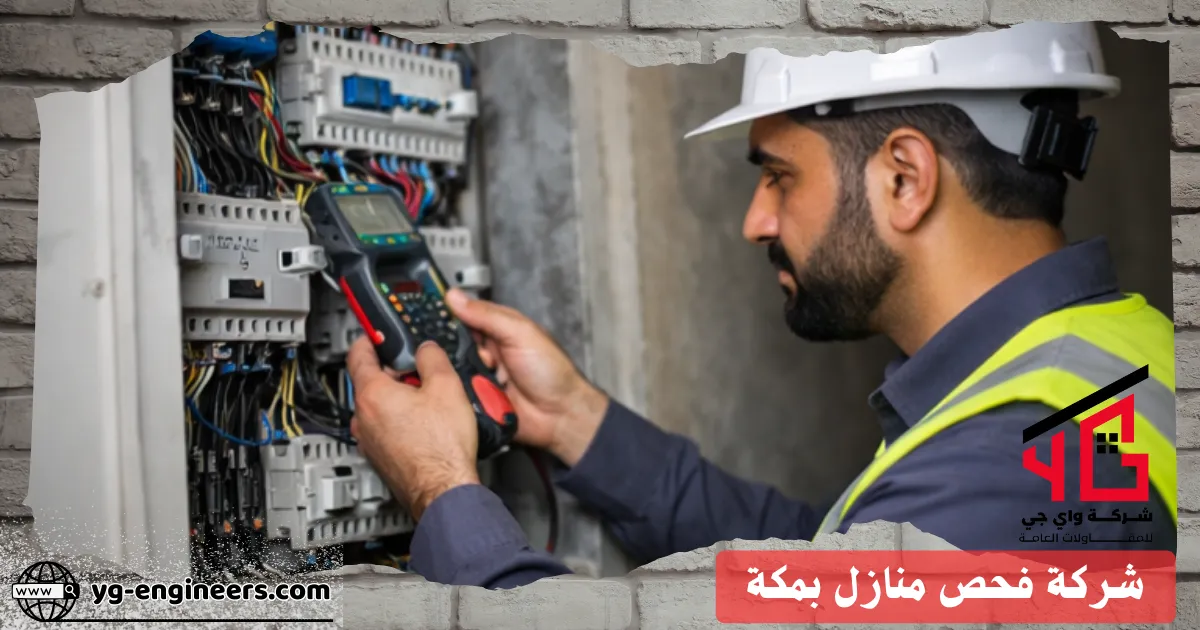 فني يفحص اللوحة الكهربائية والتوصيلات