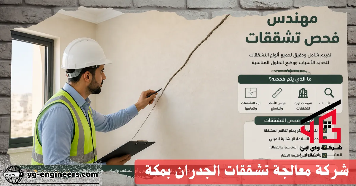 أهمية ترميم تشقق الجدار بمكة