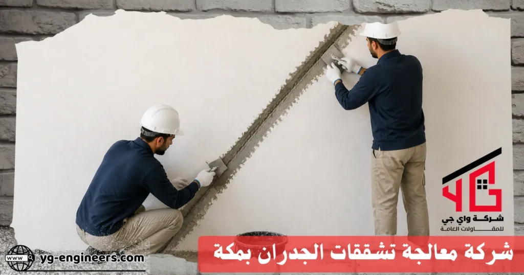 شركة معالجة تشققات الجدران بمكة
